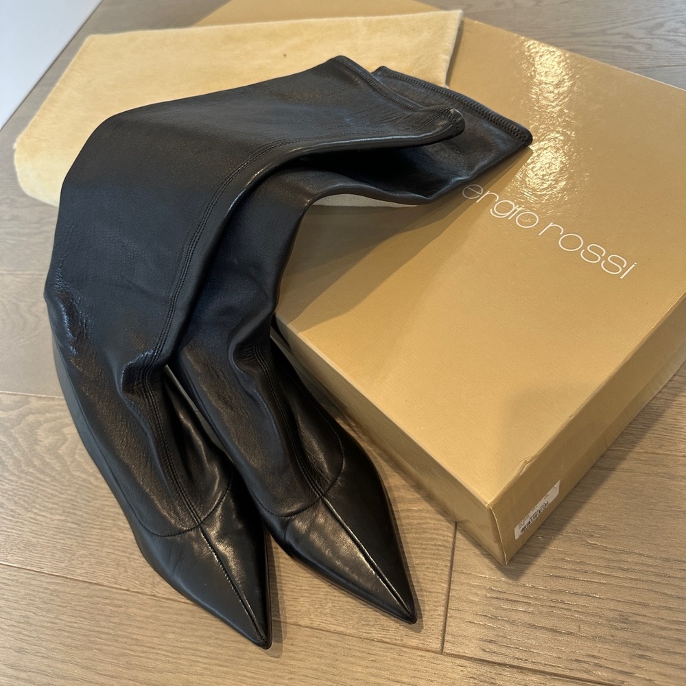 Beautiful Sergio Rossi soft leather boots. Bought at Bergdorf Goodman in NYC!